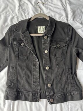Mudd Black Denim Jacket with Branded Tag